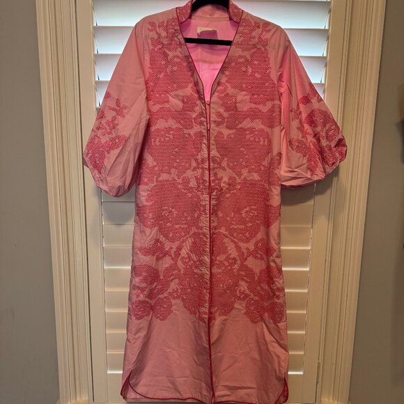 Hyacinth House Tuckernuck Dresses & Skirts - Hyacinth House Pink Embroidery Arem Caftan from Tuckernuck
